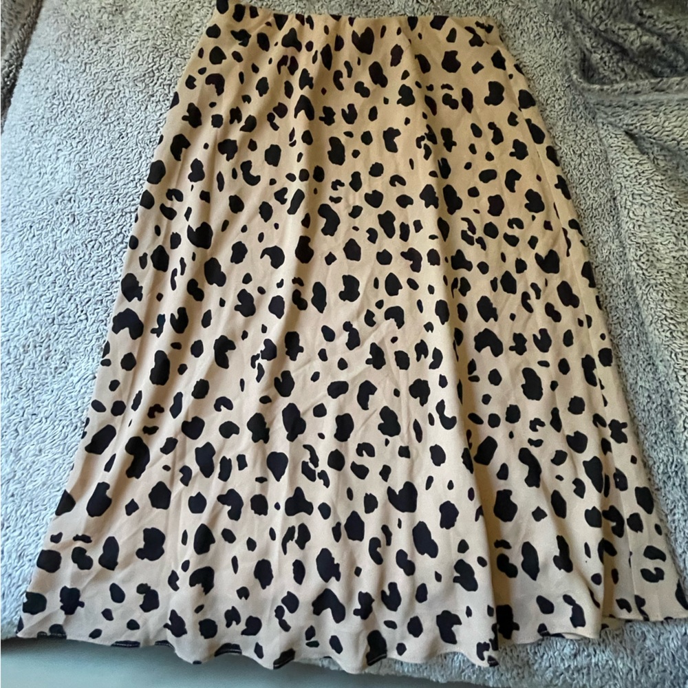 Nordstrom Socialite Animal Print midi skirt size small